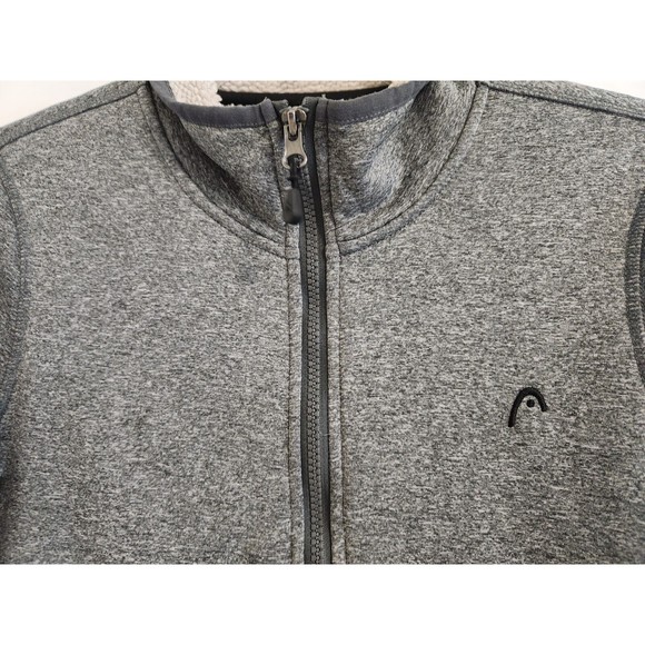 Head Jacket Fleece Women's Size XS Gray Full Zip Pockets Long Sleeve - Picture 2 of 10